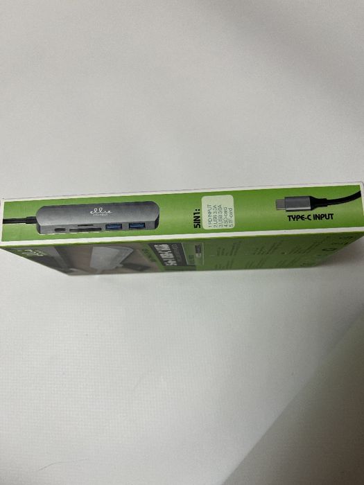 USB-C Hub 5-в-1 EllieTech HB202 для MacBook та ноутбуків (Новий)
