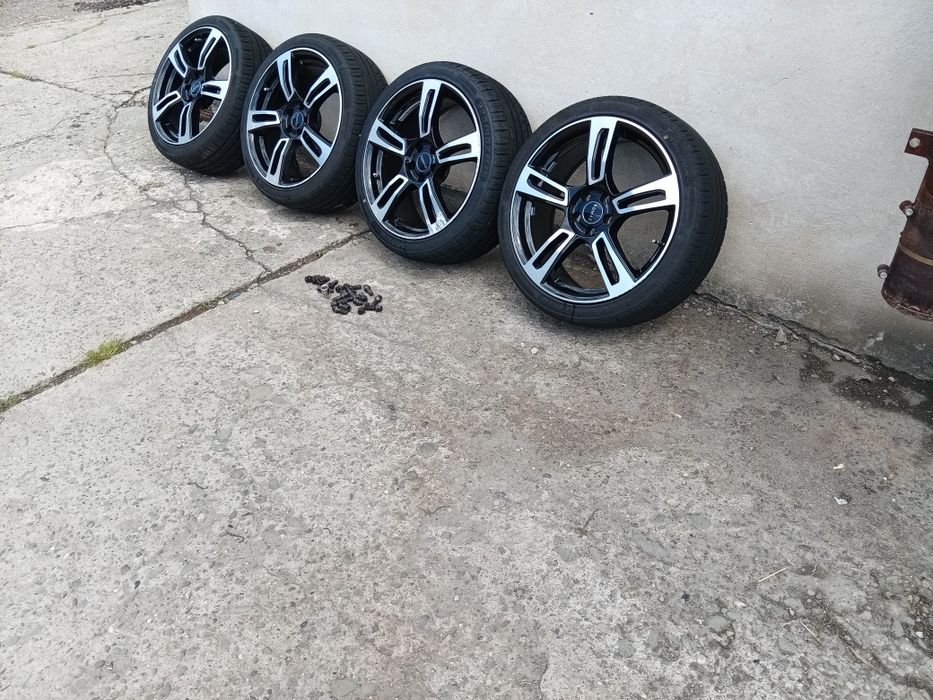 Audi S3 a3 8l skoda golf IV bora seat romac 18" 5x100 koła opony alumy aluminiowe lato letnie 8j et 35 śruby do kół + zestaw antykradzieżowy