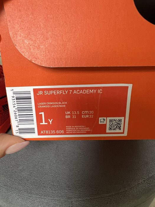 Buty halówki nike Mercurial JR Superfly 32