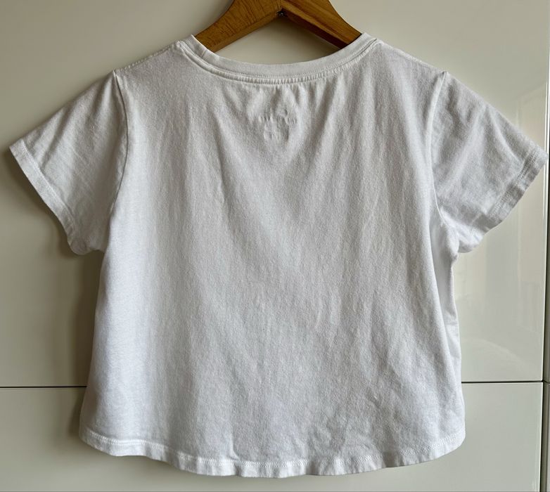 Nike crop style T-shirt sporty girl biały 146–156 cm