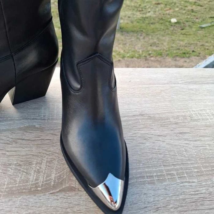 Kowbojki Made in Italy • skóra naturalna • 38 • nowe