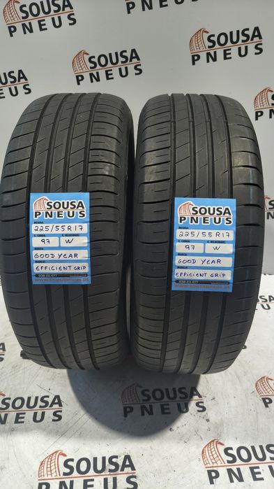 2 pneus semi novos 225-55R17 Good Year - Oferta dos Portes