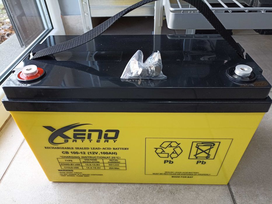Akumulator 12V 100Ah AGM CB 100-12 Xeno żelowy do Łodzi Kampera UPS