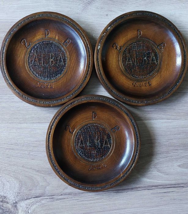 Podstawki drewniane zdobione Alba Łódź