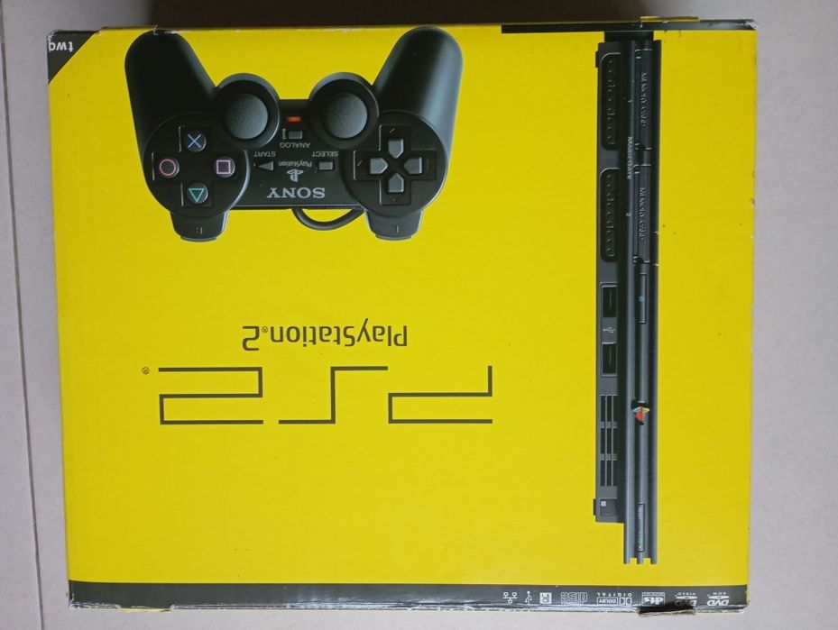 Ps2 Slim completa com caixa