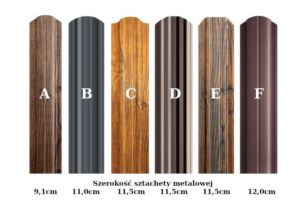 Sztachety Metalowe dwustronne na wymiar / Ogrodzenia Sztachetowe