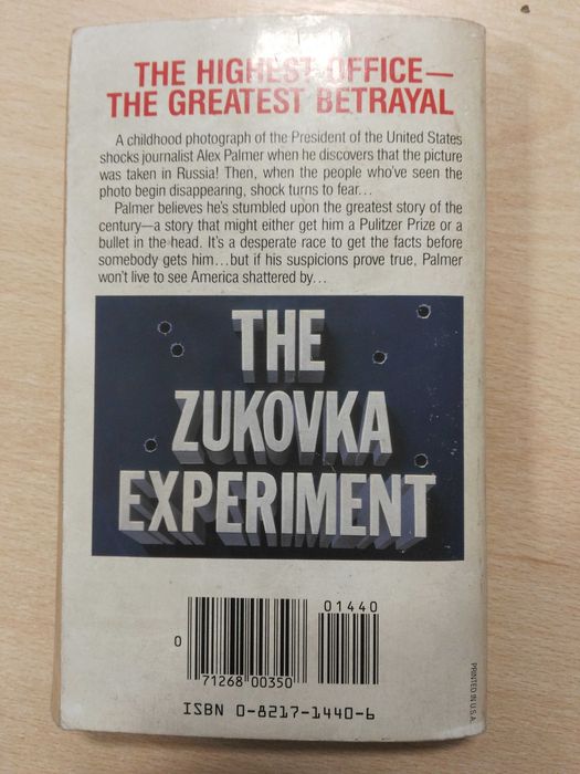 Nathan Gottlieb  - The Sukova Experiment - książka w języku angielskim