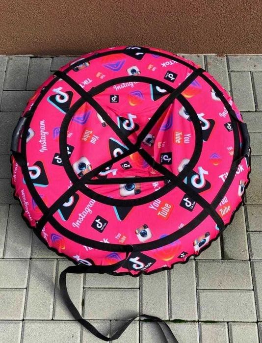 Тюбінг плюшка санки ватрушка надувний тюбинг таблетка зима для снігу