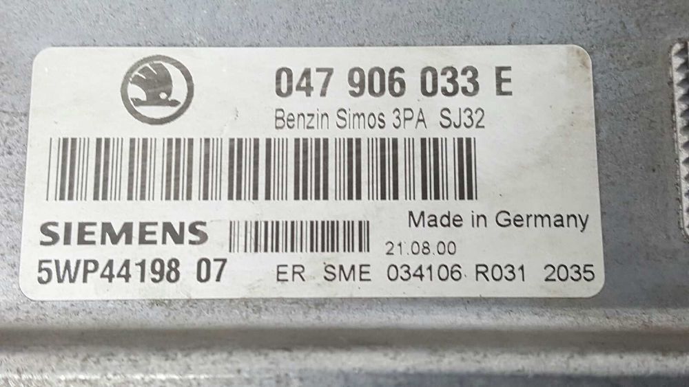 CENTRALINA DO MOTOR UCE SKODA FABIA (6Y2/6Y3) 1.4