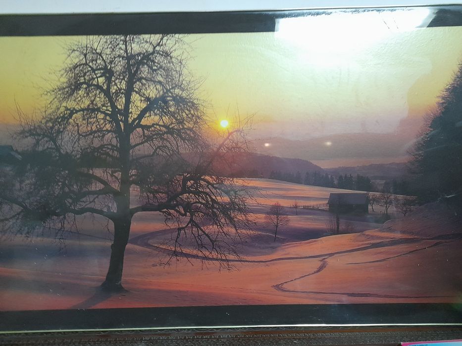Quadro de  parede com paisagem