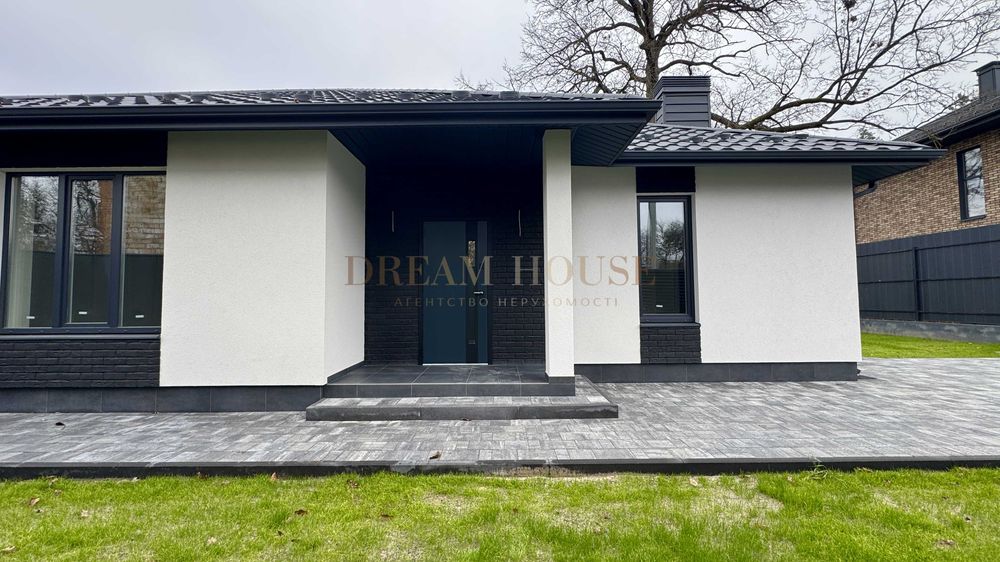 Одноповерховий будинок на 5 сотках у Бучі. Газове опалення