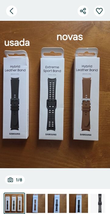 braceletes Samsung galaxy WATCH,-5/6/7 novas originais