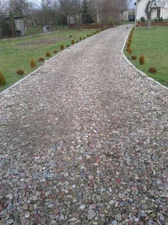 Utwardzanie Budowa Drogi Utwardzenie Terenu Kliniec Kruszywo Koparka