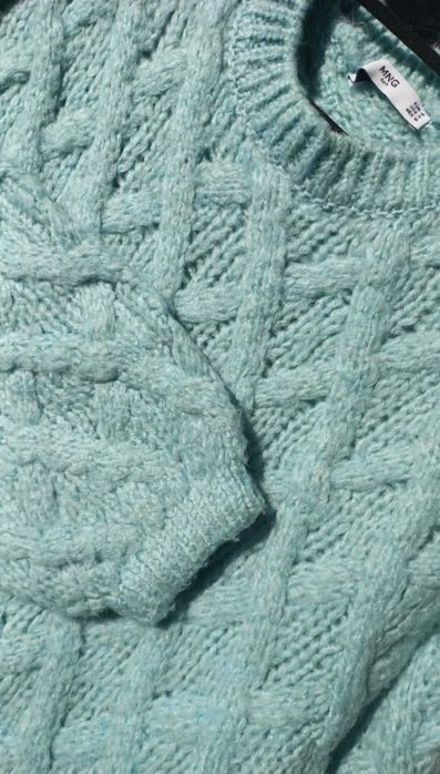 Camisola de malha entrançada Mango