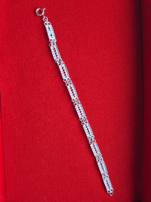 Pulseira de prata filigrana