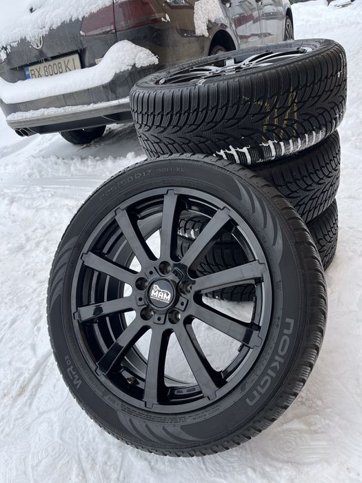 Диски з Новою Зимовою Резиною R17 5.112 Audi Volkswagen Skoda