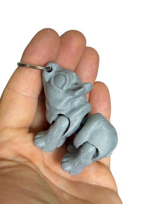 Brelok ruchomy Hipopotam, dekoracja-mini figurka-zabawka-prezent