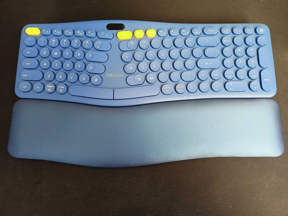 Klawiatura Delux GM903CV bezprzewodowa z wyświetlaczem OLED