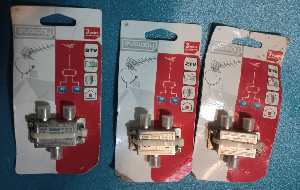 Sumator/rozdzielacz splitter tv dvb t2 kablówka 5 sztuk