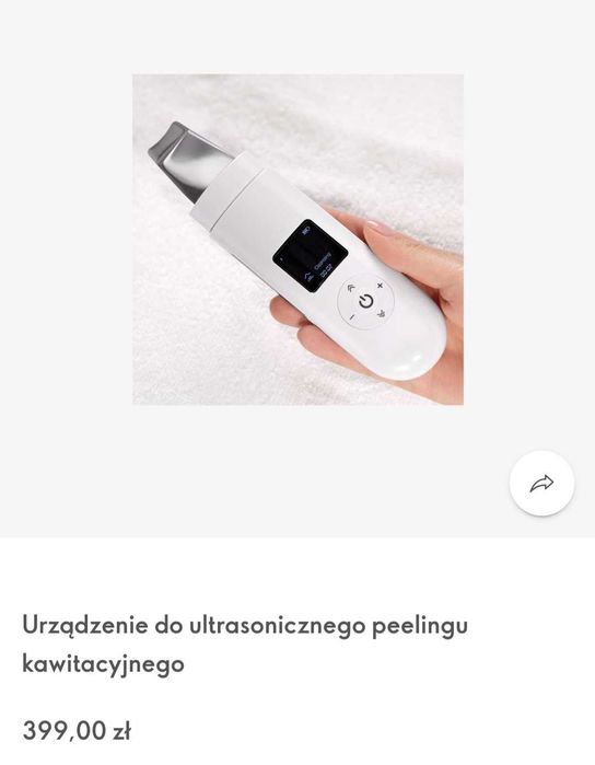 Urzqdzenie do ultrasonicznego peelingu
kawitacyjnego