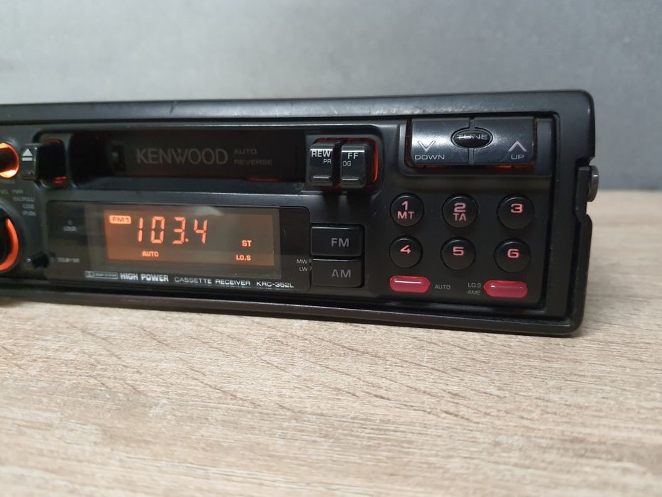 Radio samochodowe Kenwood KRC-352L Vintage Klasyk lat 90 Bmw Mercedes