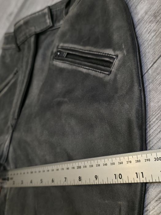 H&M Studio Innovation шкіряні брюки штани зі шкіри байкерські штани