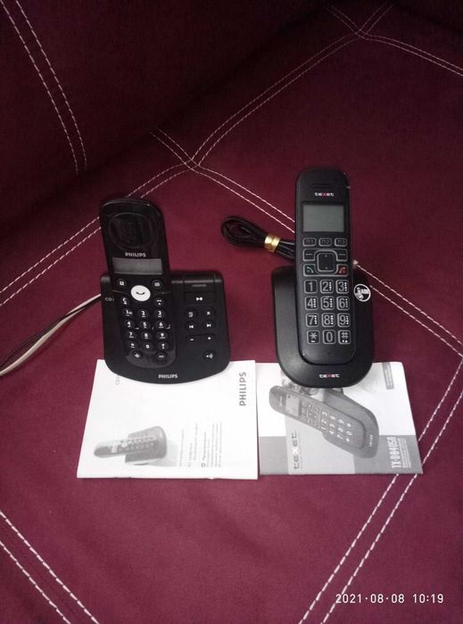 Продам два цифрових беспроводних телефона: Philips і Texet