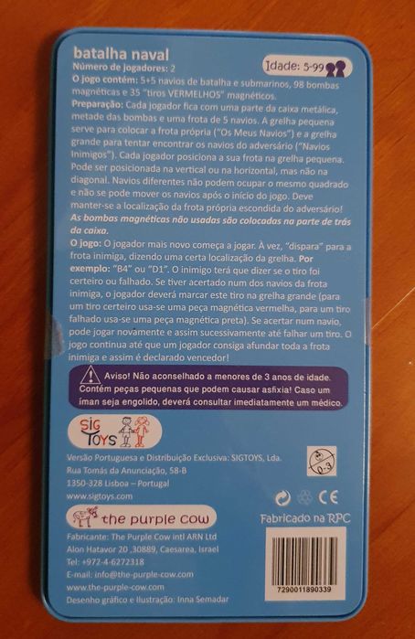 Jogo magnético da Batalha Naval