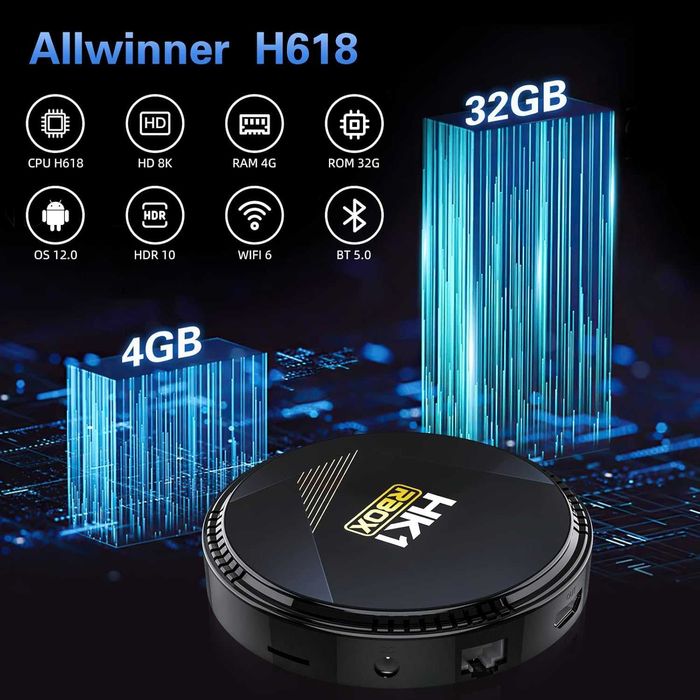 BOX android 4K IPTV Full 4GB Ram-32GB Rom NOVAS