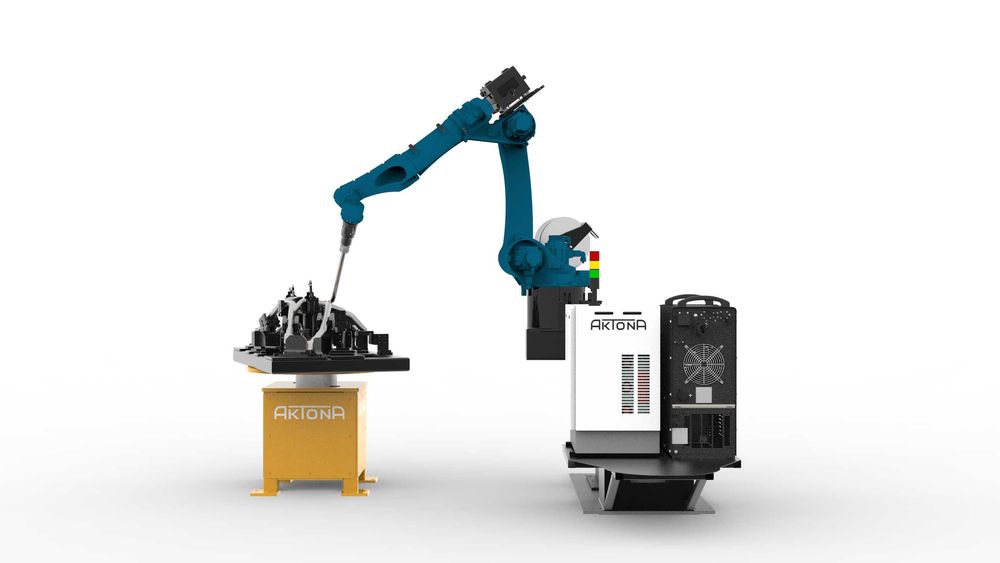 Zrobotyzowane stanowisko do spawania MIG AKTONA – kompaktowy robot