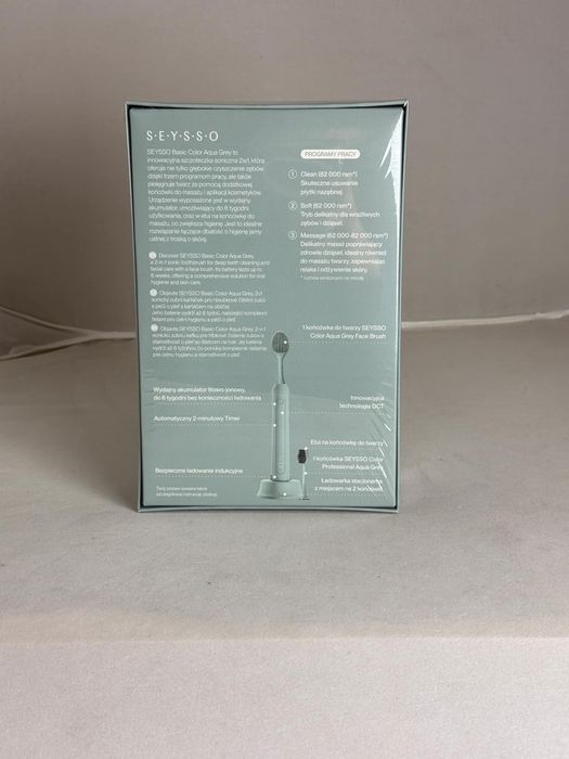 Szczoteczka soniczna Seysso Beauty Collection Aqua Grey