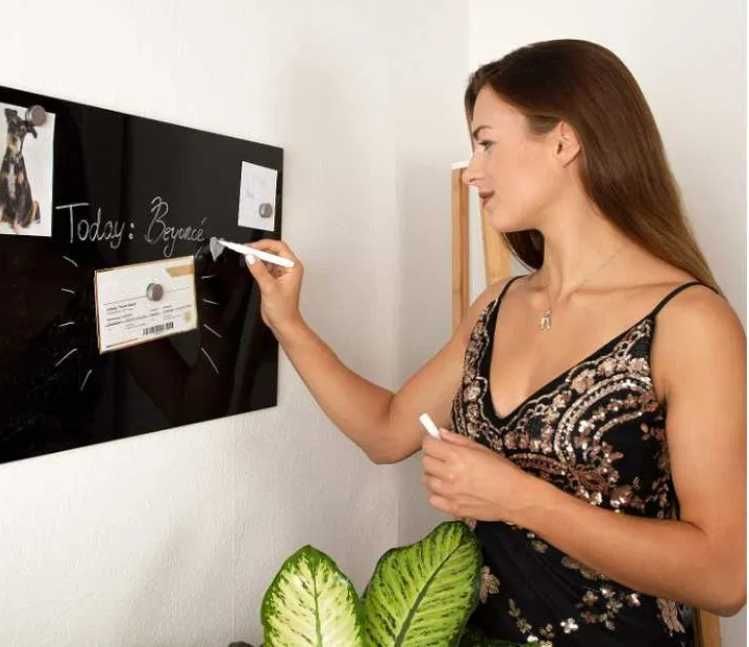 Tablica magnetyczna do pisania szklana na notatki