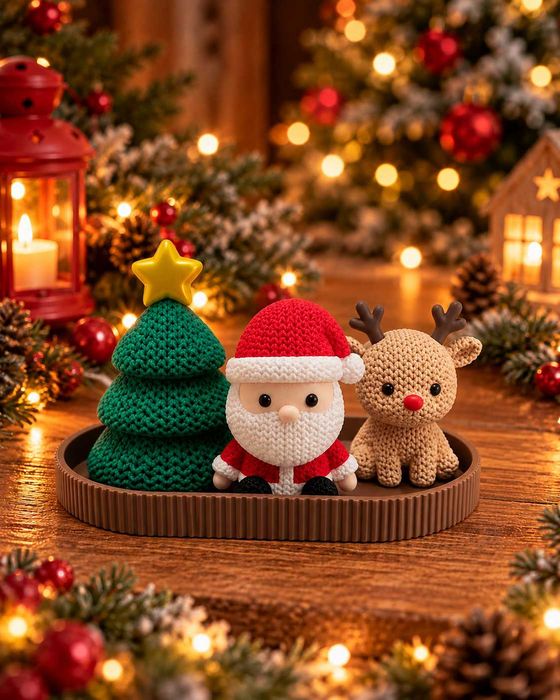 Decoração de Natal - Estilo Croché
