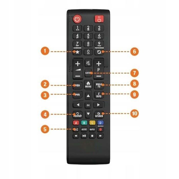 Pilot dekoder Orange Samsung ICU100 SHD85 NOWY