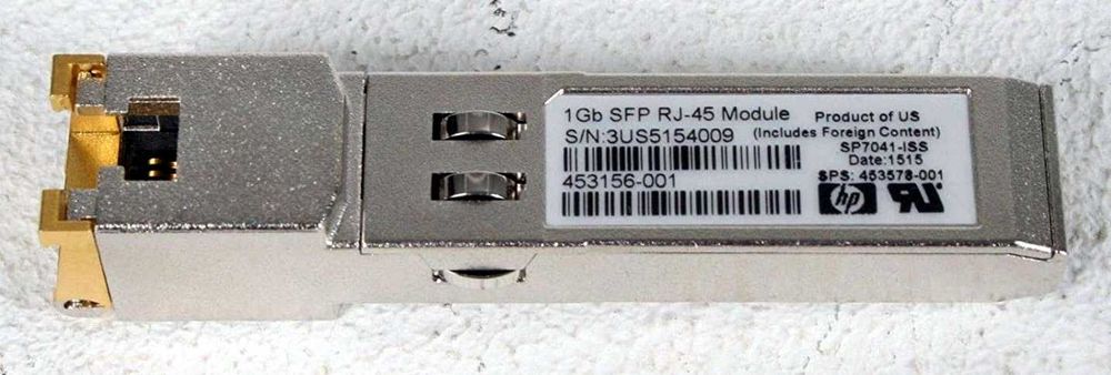 HPE SFP 1Gb RJ45 (como NOVO)