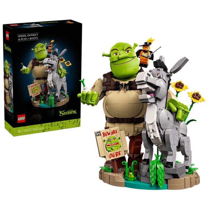Klocki LEGO 72423 Shrek, Osioł i Kot w butach