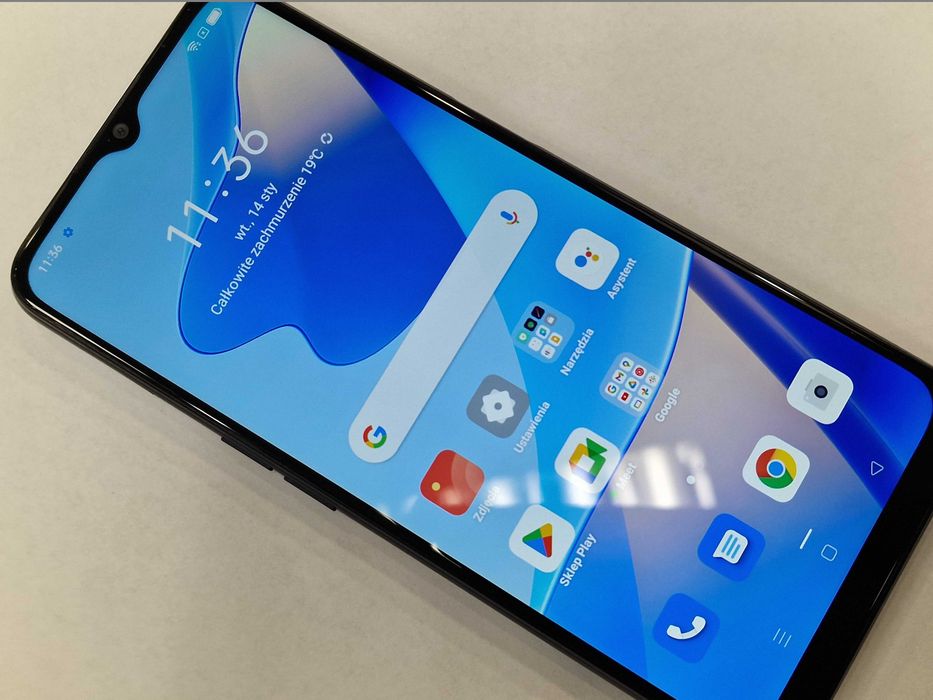 Oppo A16 Dual SIM/ 3GB/ 32GB/ Crystal Black/ Grade A- + ładowarka
