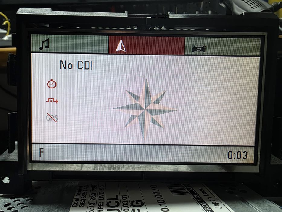 Conjunto ecrã Cid 3 linhas / Rádio Dvd90 Navi Opel Astra H