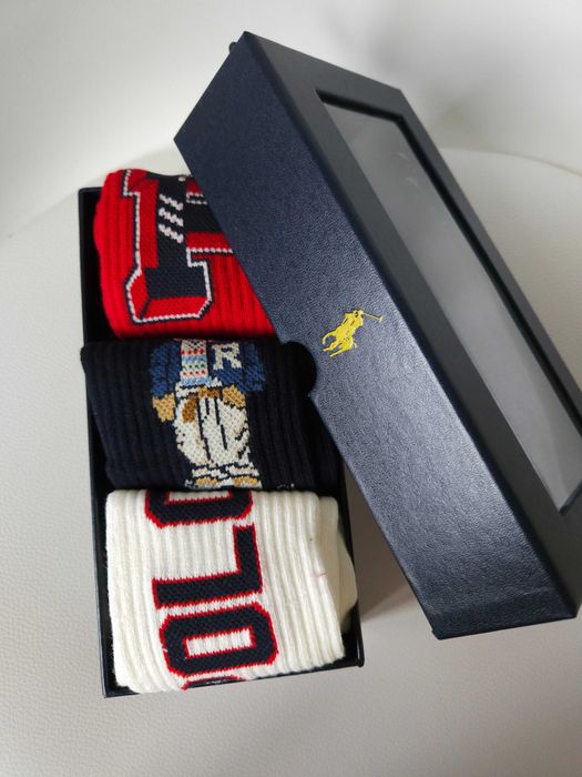 Набір шкарпеток polo ralph lauren 3 пари оригінал, трендові шкарпетки