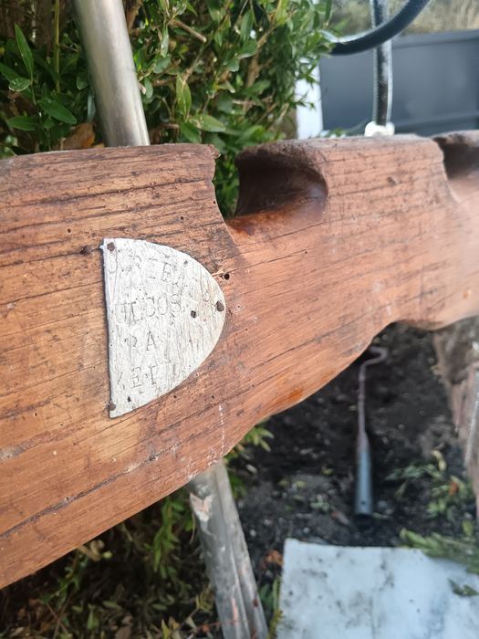 Cangua de bois , relíquia de 100 anos  com matrícula