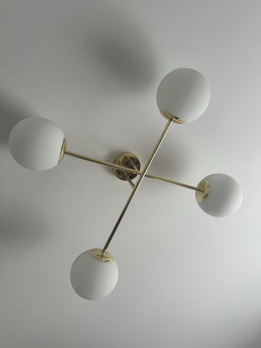 Lampa sufitowa 4 punktowa glamour