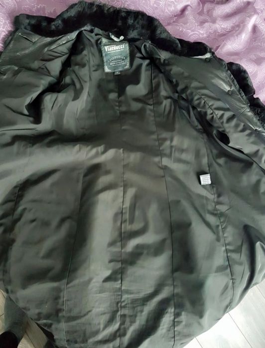 Натуральная шуба Мутон+Норка