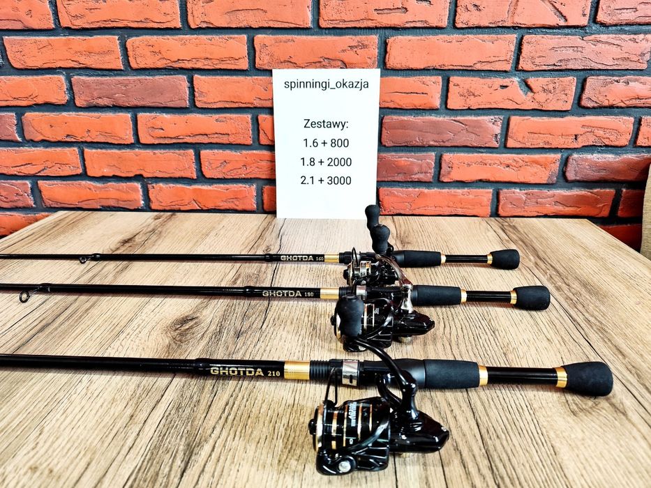 Spinning zestaw z kołowrotkiem – 3 warianty