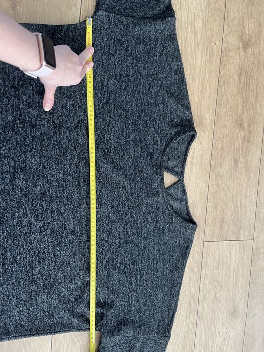 Sweter damski xxl 2xl szary melanż