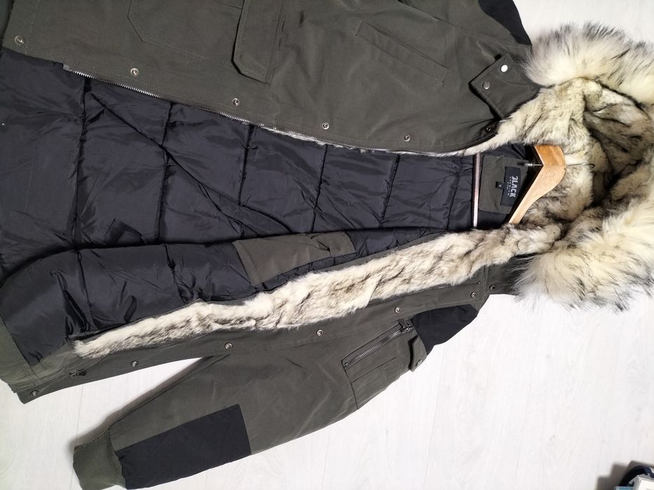 Kurtka parka męska Black Premium