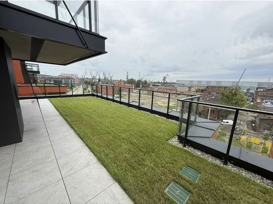 Mieszkanie z widokiem Gdańsk doki 6 piętro taras 55m