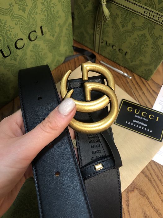 Pasek skorzany Gucci 80-125