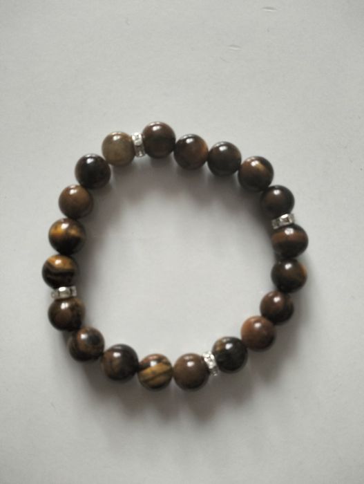 Bransoletka z naturalnych kamieni Tygrysie Oko | odwaga i energia