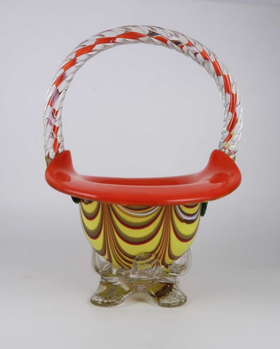 Cesta em vidro murano 22.5 cm