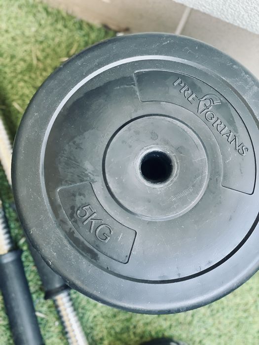 Sztanga + talerze bitumiczne